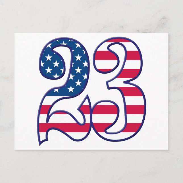 23 Ålder USA Vykort (Framsida)
