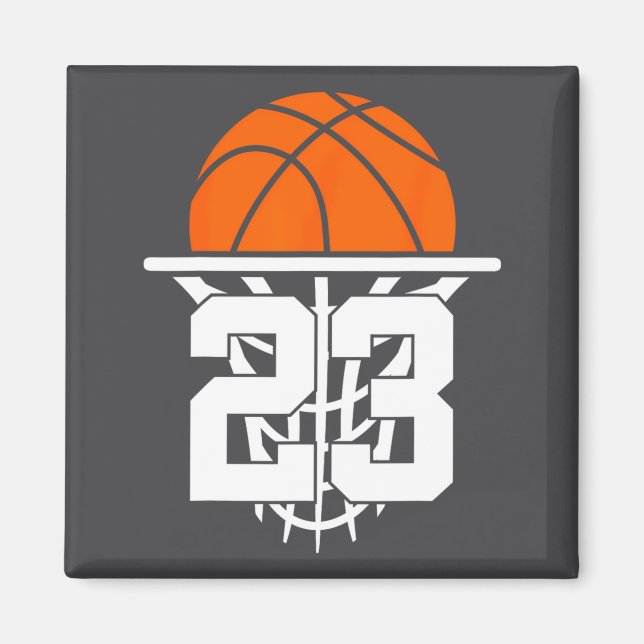 23 år basket 23-årsdag  magnet (Framsidan)