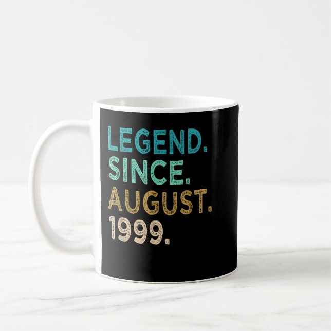 23 år gamla gåvor sedan augusti 1999 kaffemugg (Vänster)