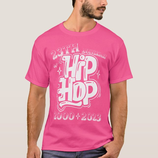 23 år gammal 23-årsdagen av Hip hop Graffiti T Shirt (Framsida)