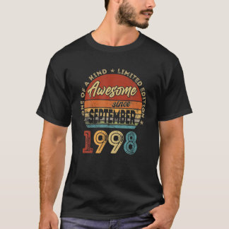 23-åriga Retro Fantastisk september 1998 23Rd Bith T Shirt