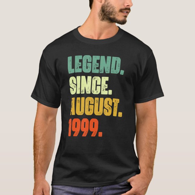 23 års ålder sedan augusti 1999 t shirt (Framsida)