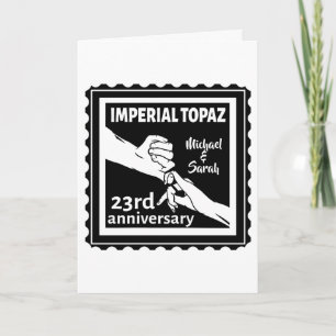 23-års bröllopsdag Imperial Topaz Kort