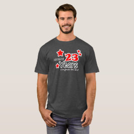 23-årsjubileum t shirt