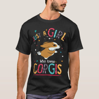 23 Bara en tjej som älskar Corgi T Shirt