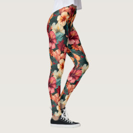 #23-Blommönster Leggings