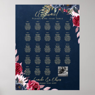 23 Bord: Välkomsthälsning med Namn Poster