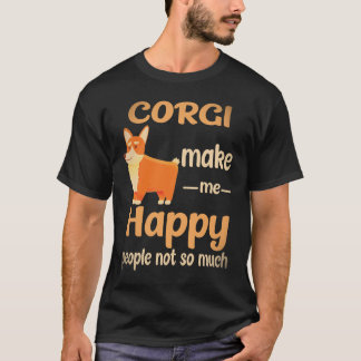 23 Corgi Gör Mig Glad Människor Inte Så Mycket Cor T Shirt
