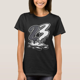 23 Drip Låg Panda Svart Vit Matchande T Shirt
