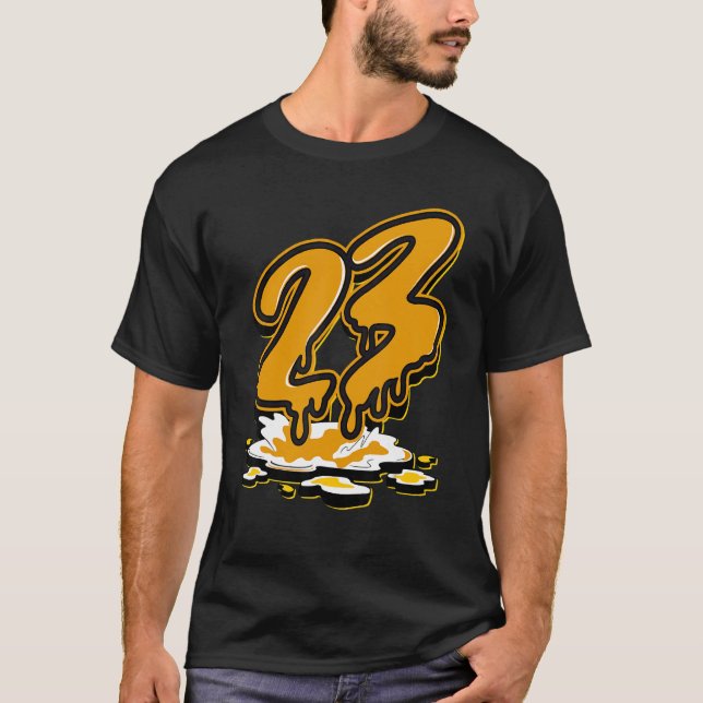 23 Drip OG Yellow Toe 1s Matching T Shirt (Framsida)