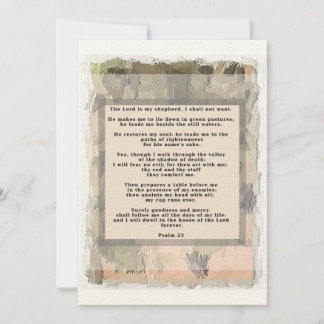 23:e Abstrakten för Psalm-inbjudan Inbjudningar