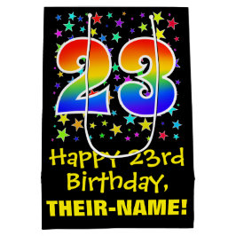 23:e födelsedag: Färga stjärnor Mönster och regnbå
