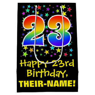 23:e födelsedag: Färga stjärnor Mönster och regnbå