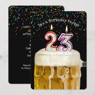23:e födelsedag i Party Inbjudningar