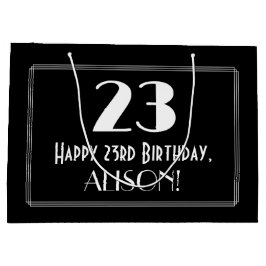 23:e födelsedagen: Art Deco Inspired Stil "23", Na