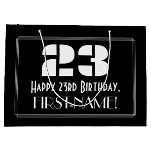 23:e födelsedagen ~ Art Deco Inspired Titta "23" +