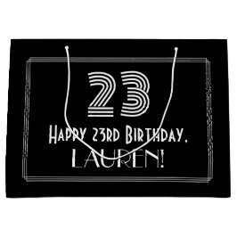 23:e födelsedagen - Art Deco Inspired Titta "23" o