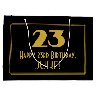 23:e födelsedagen - Art Deco Inspired Titta "23" o