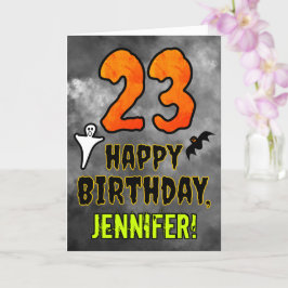 23:e födelsedagen: Eerie Halloween Theme + anpassa Kort