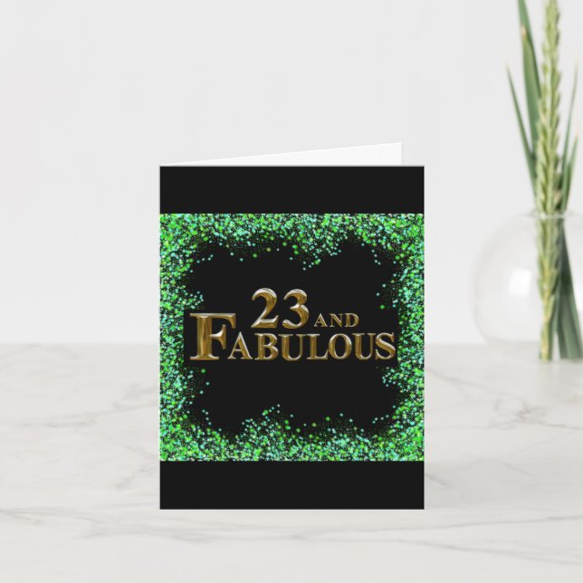 23:e födelsedagen kort (Framsida)