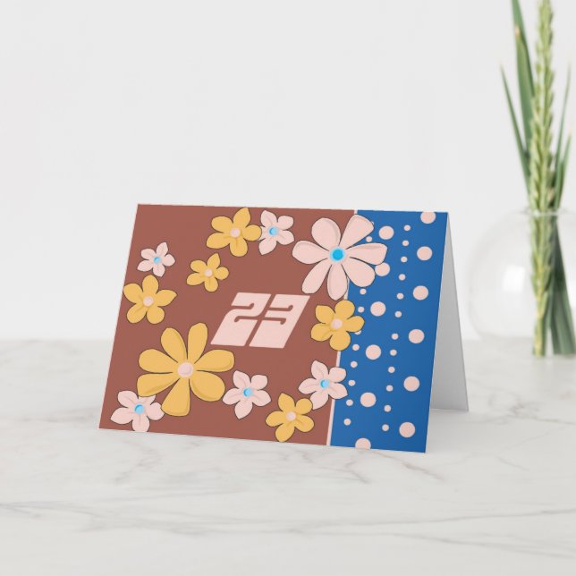 23:e födelsedagen kort (Framsida)