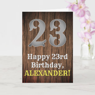 23:e födelsedagen: Land Western Inspired Titta, Na Kort