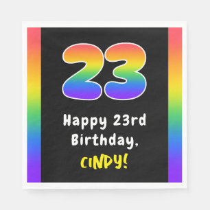 23:e födelsedagen: Rainbow Spectrum nr 23, Anpassa Pappersservett
