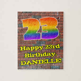 23:e födelsedagen: Roligt Graffiti-Inspired Rainbo Pussel