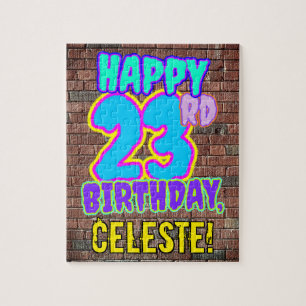 23:e födelsedagen ~ Roligt, Urban Graffiti Inspire Pussel