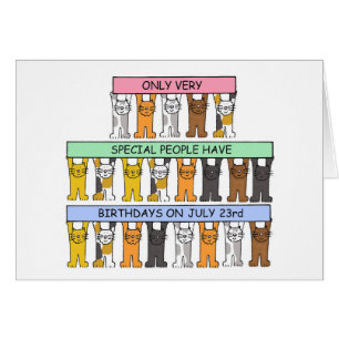 23:e födelsedagens Tecknader Hälsningskort