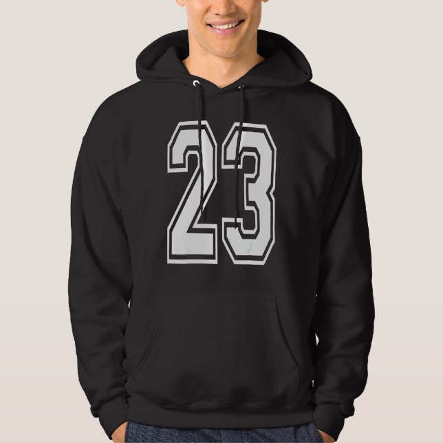 23:e födelsedagskollegiets nummer hoodie (Framsida)