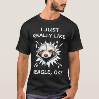 23 Jag gillar verkligen Beagle T Shirt