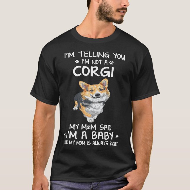 23 Jag säger att jag inte är en Corgi T Shirt (Framsida)