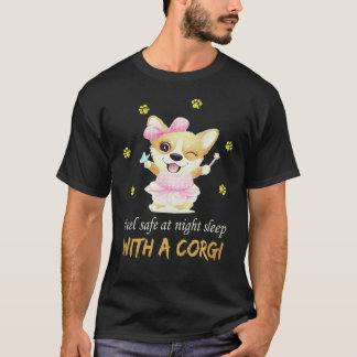 23 Känn Dig Trygg På Natten Sova Med En Corgi T Shirt