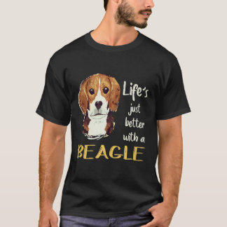 23 Livet är bara bättre med en Beagle T Shirt