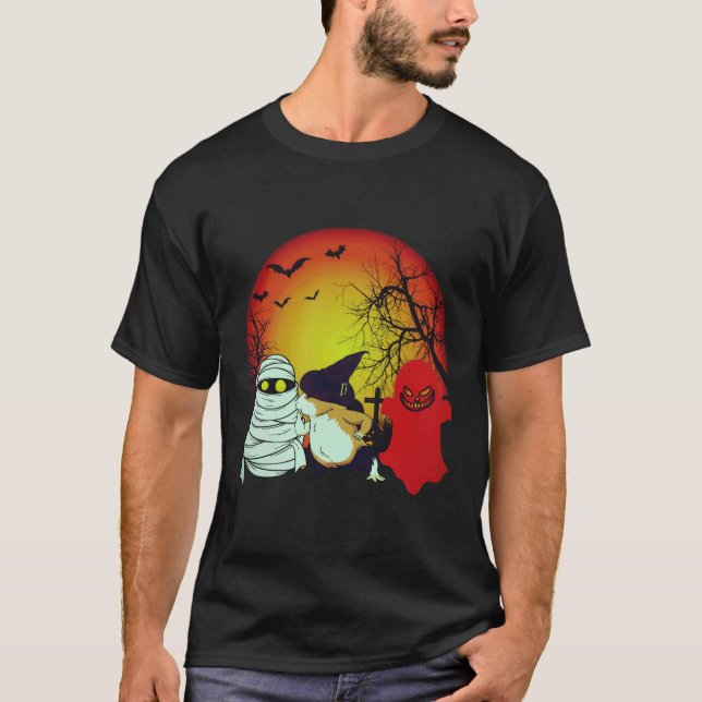 23 marsvin Halloween pumpa T Shirt (Framsida)