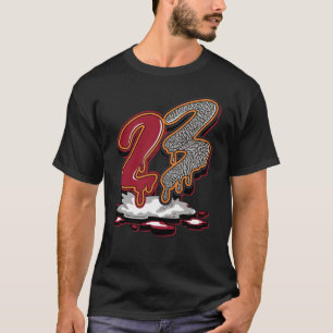 23 Matchning mellan Retro Cardinal Red 3s T Shirt