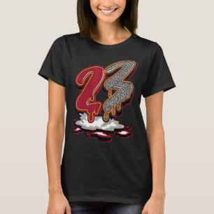 23 Matchning mellan Retro Cardinal Red 3s T Shirt