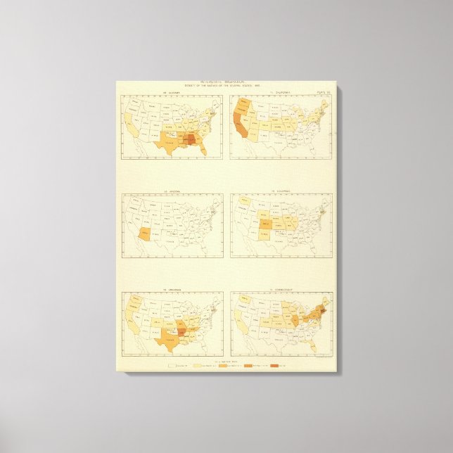 23 Mellanstatlig migrering 1890 ALCT Canvastryck (Framsida)