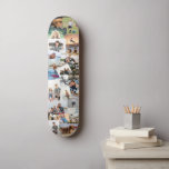 23 överlappande Photos Collage-mall på ett slumpmä Mini Skateboard Bräda 18,5 Cm<br><div class="desc">Skateboard-personlig för fotokollage med 23 av dina foton i ett lodrät av överlappande foton utan gräns. Ett underbart sätt att föra med sig minnen från din familj,  vänner,  husdjur och din skridskor genom åren genom att ladda upp deras foton till den här skateboard.</div>