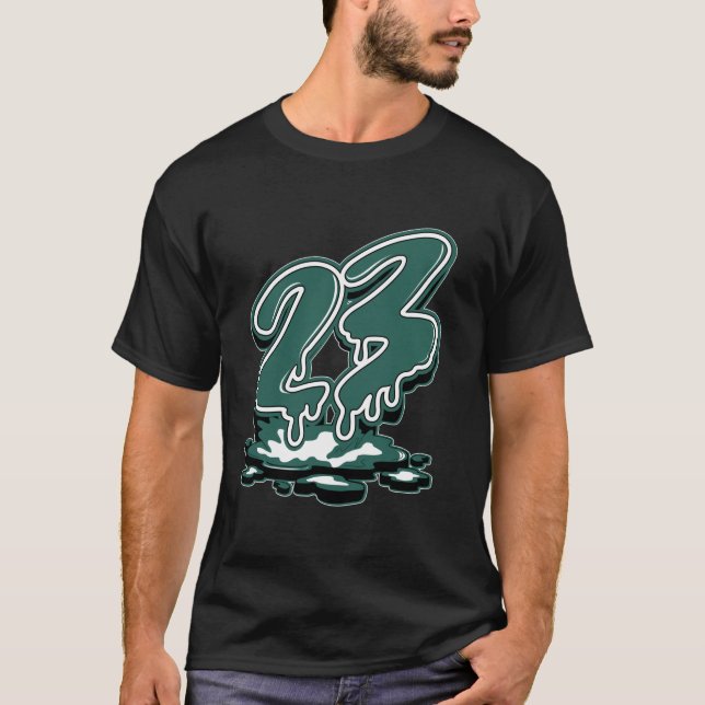 23 Oxiderad Grönt 4s som matchar För manar Wom T Shirt (Framsida)