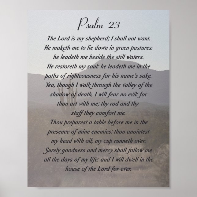 23 Psalm Poster (Framsidan)