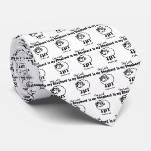 23 Psalm Sheep Roligt Necktie Slips