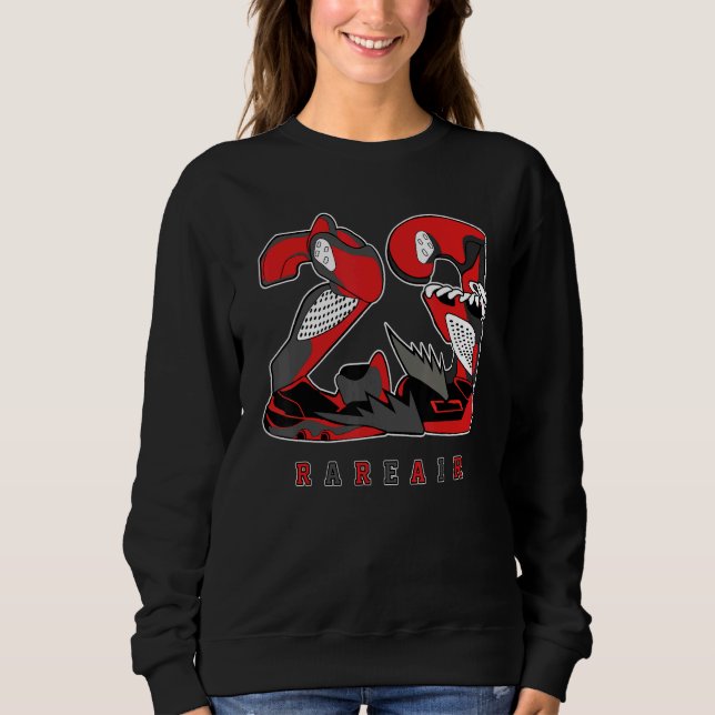 23 Sällsynta Air Red Thunder 4s Matchande T Shirt (Framsida)