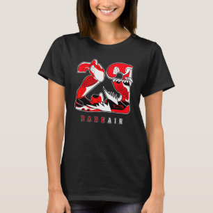 23 Sällsynta Air Reverse Black Toe 1s Matchande T Shirt