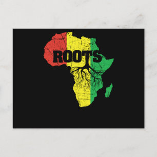 23 Svart historikmånad Afrikansk Pride skal gåva. Inbjudan Vykort