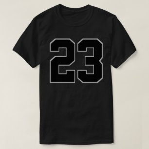 23 SVART SKJUTA T SHIRT