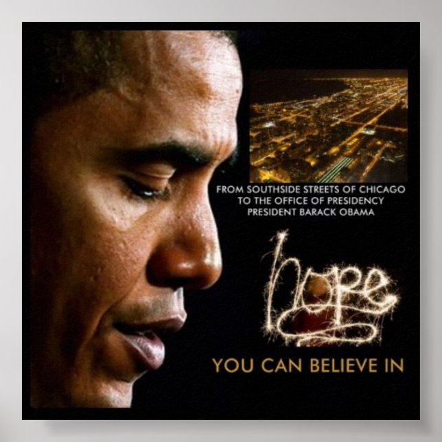 "23 x 23" 44:e president Barack Obama Poster (Framsidan)