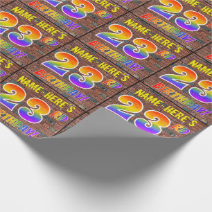 23RD FÖDELSEDAG för grafittiregnbågeLook! & Presentpapper