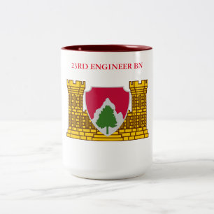 23RD INGENJÖR BATTALION Två-Tonad MUGG
